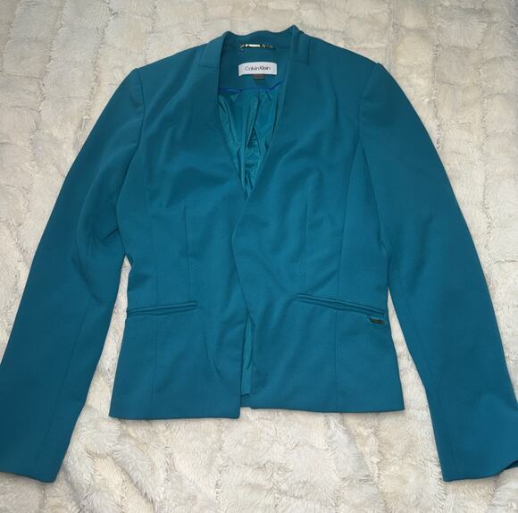 Calvin Klein Jackets & Blazers - Calvin Klein Ladies Blazer, Turquoise Size Small - Classic